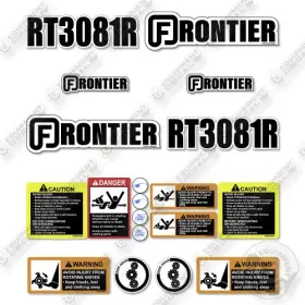 Aftermarket Rt3081r Fits Frontier Decal Kit Tiller - 7 Year Outdoor 3m Vinyl