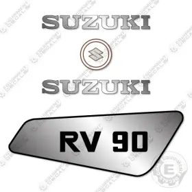 Aftermarket Rv90 Fits Suzuki Decal Kit Mini Bike - 1975 7 Year Outdoor 3m Vinyl