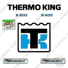 Aftermarket S-600 Fits Thermoking Precedent Decal Kit Trailer Refrigeration Unit - 3m Vinyl