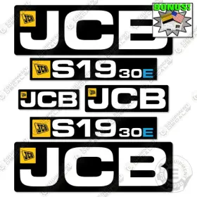 Aftermarket S19-30e Fits Jcb Decal Kit Scissor Lift - 7 Year Outdoor 3m Vinyl