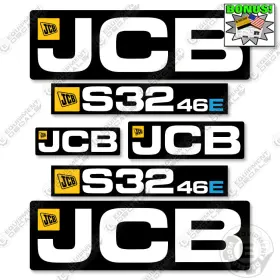 Aftermarket S32-46e Fits Jcb Decal Kit Scissor Lift - 7 Year Outdoor 3m Vinyl