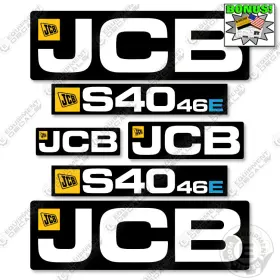 Aftermarket S40-46e Fits Jcb Decal Kit Scissor Lift - 7 Year Outdoor 3m Vinyl