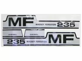 Aftermarket S42848 New Massey Ferguson 235 Diesel Hump Decal Set