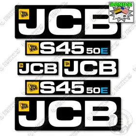 Aftermarket S45-50e Fits Jcb Decal Kit Scissor Lift - 7 Year Outdoor 3m Vinyl