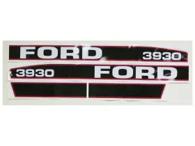 Aftermarket S66682 New Ford Tractor 3930 Hood Decal Set Aftermarket S66682 New Ford Tractor 3930 Hood Decal Set