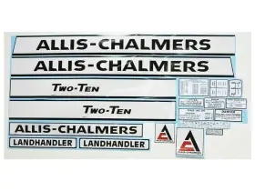 Aftermarket S68950 New Allis Chalmers 210 Complete Decal Set