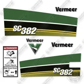 Aftermarket Sc382 Vermeer Decal Kit Stump Cutter -