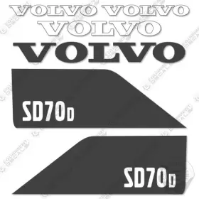 Aftermarket Sd-70d Fits Volvo Sd70d Decal Kit Roller - 7 Year Outdoor 3m Vinyl