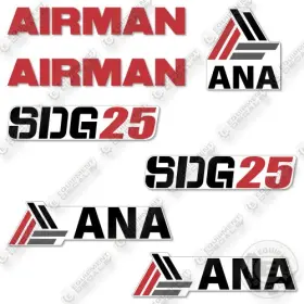 Aftermarket Sdg25 Airman Decal Kit Generator-
