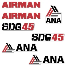 Aftermarket Sdg45 Airman Decal Kit Generator-