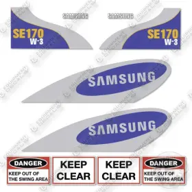 Aftermarket Se170-w3 Fits Samsung Decal Kit Excavator- 7 Year Outdoor 3m Vinyl