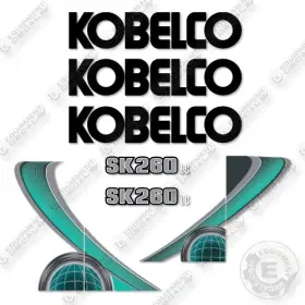 Aftermarket Sk260lc-10 Fits Kobelco Decal Kit Excavator - Aqua 7 Year Outdoor 3m Vinyl