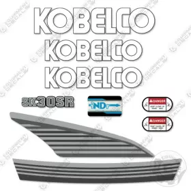 Aftermarket Sk30sr Fits Kobelco Sk30sr-6 Decal Kit Mini Excavator - 7 Year Outdoor 3m Vinyl Aftermarket Sk30sr Fits Kobelco Sk30sr-6 Decal Kit Mini Excavator - 7 Year Outdoor 3m Vinyl