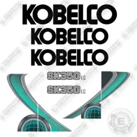 Aftermarket Sk350lc-10 Fits Kobelco Decal Kit Excavator - Aqua- 7 Year Outdoor 3m Vinyl