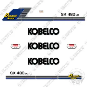 Aftermarket Sk480lc Fits Kobelco Decal Kit Excavator - 7 Year Outdoor 3m Vinyl