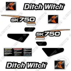 Aftermarket Sk750 Fits Ditch Witch Decal Kit Standing Skid Steer - 7 Year Outdoor 3m Vinyl