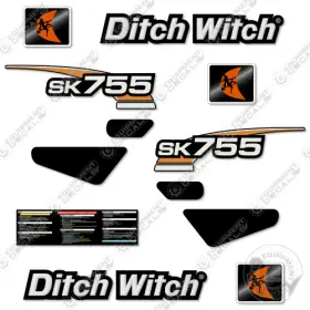 Aftermarket Sk755 Fits Ditch Witch Decal Kit Standing Skid Steer - 7 Year Outdoor 3m Vinyl