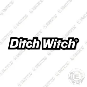 Aftermarket Sk800 Fits Ditch Witch Single Logo Decal For Standing Skid Steer - 7 Year 3m Vinyl