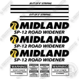 Aftermarket Sp-12 Midland Road Widener Decal Kit- 7 Year Outdoor 3m Vinyl