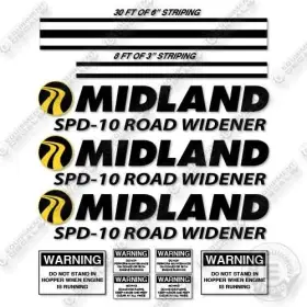 Aftermarket Spd-10 Midland Road Widener Decal Kit- 7 Year Outdoor 3m Vinyl