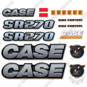 Aftermarket Sr-270 Fits Case Sr270 Decal Kit Skid Steer Loader - 7 Year Outdoor 3m Vinyl Aftermarket Sr-270 Fits Case Sr270 Decal Kit Skid Steer Loader - 7 Year Outdoor 3m Vinyl