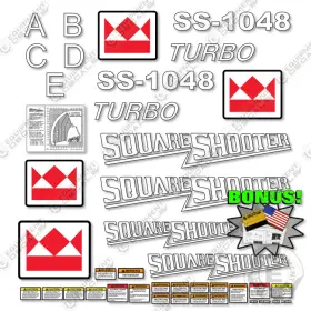 Aftermarket Ss-1048 Fits Terex Turbo Decal Kit Telehandler - 7 Year 3m Vinyl Bonus