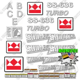 Aftermarket Ss-636 Fits Terex Turbo Decal Kit Telehandler - 7 Year Outdoor 3m Vinyl