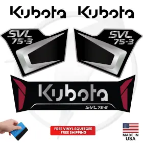 SVL75-3 Kubota Decals Skid Steer Stickers