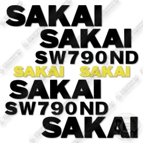 Aftermarket Sw790nd Fits Sakai Decal Kit Roller-7 Year Outdoor 3m Vinyl