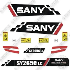 SY265C Sany Lc Decal Excavator Kit