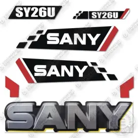 Aftermarket Sy26u Sany Decal Kit Mini Excavator -