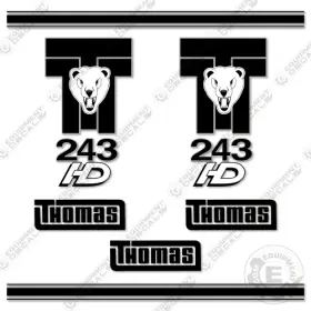 Aftermarket T-243hd Fits Thomas Decal Kit Skid Steer - 7 Year Outdoor 3m Vinyl