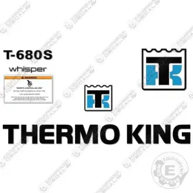 Aftermarket T-680s Fits Thermoking Decal Kit Trailer Refrigeration Unit - 3m Vinyl