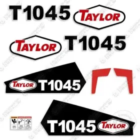 Aftermarket T1045 Fits Taylor Decal Kit Wheel Loader - 7 Year Outdoor 3m Vinyl