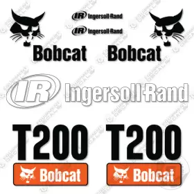 Aftermarket T200 Fits Bobcat Decal Kit Track Loader - Style 2