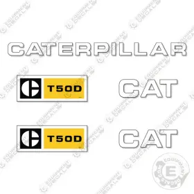 Aftermarket T50d Fits Caterpillar Decal Kit Forklift - 7 Year Outdoor 3m Vinyl