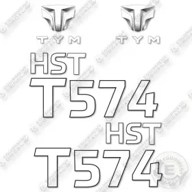 Aftermarket T574 Fits Tym Hst Decal Kit Tractor- 7 Year Outdoor 3m Vinyl