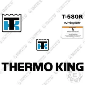 Aftermarket T580r Fits Thermoking Whisper Decal Kit Trailer Refrigeration Unit - 3m Vinyl