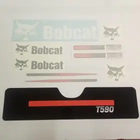 Aftermarket T590 Decal Set Fits Bobcat Skid Steer Vinyl Sticker
