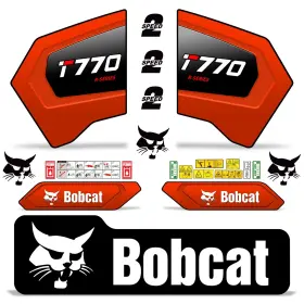 Aftermarket T770-r Complete Decal Kit Fits Bobcat T770 Track Skid Steer R Series Safety Stickers Free Ship