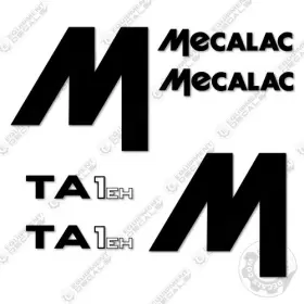 Aftermarket Ta1eh Fits Mecalac Decal Kit Site Dumper Truck Decals - 7 Year Outdoor 3m Vinyl