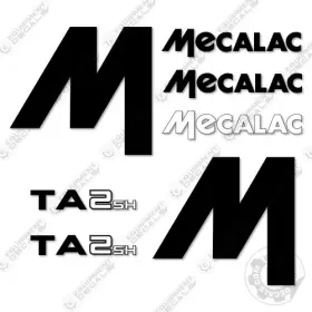 Aftermarket Ta2sh Fits Mecalac Decal Kit Site Dumper Truck Decals - 7 Year Outdoor 3m Vinyl