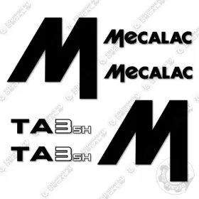 Aftermarket Ta3sh Fits Mecalac Decal Kit Site Dumper Truck Decals - 7 Year Outdoor 3m Vinyl