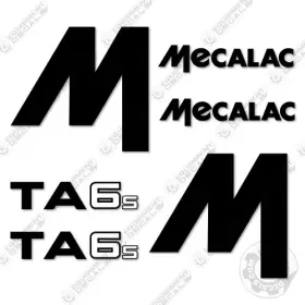 Aftermarket Ta6s Fits Mecalac Decal Kit Site Dumper Truck Decals - 7 Year Outdoor 3m Vinyl