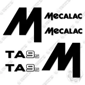 Aftermarket Ta9s Fits Mecalac Decal Kit Site Dumper Truck Decals - 7 Year Outdoor 3m Vinyl