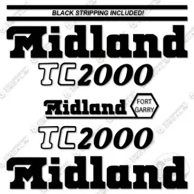 Aftermarket Tc2000 Fits Midland Decal Kit Hopper - 7 Year Outdoor 3m Vinyl