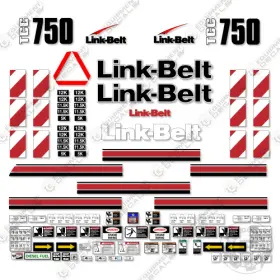 Aftermarket Tcc750 Fits Link-belt Tcc 750 Decal Kit Crane - 7 Year Outdoor 3m Vinyl