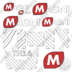 Aftermarket Th3.6 Magni Decal Kit Telehandler- - Not Genuine Oem