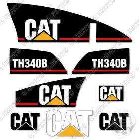 Aftermarket Th340b Fits Caterpillar Decal Kit Telescopic Forklift - 7 Year 3m Vinyl