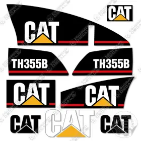 Aftermarket Th355b Fits Caterpillar Decal Kit Telescopic Forklift - 7 Year 3m Vinyl
